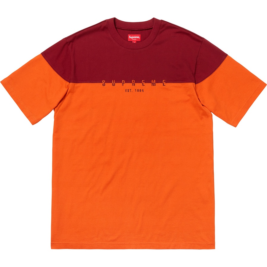 Supreme Split Logo S/S Top Orange - Novelship